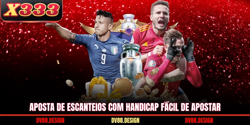 Aposta de escanteios com handicap fácil de apostar